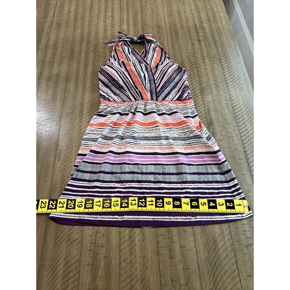 Athleta Pack Everywhere Striped Halter Dress Women's SZ 4P - Picture 3 of 13